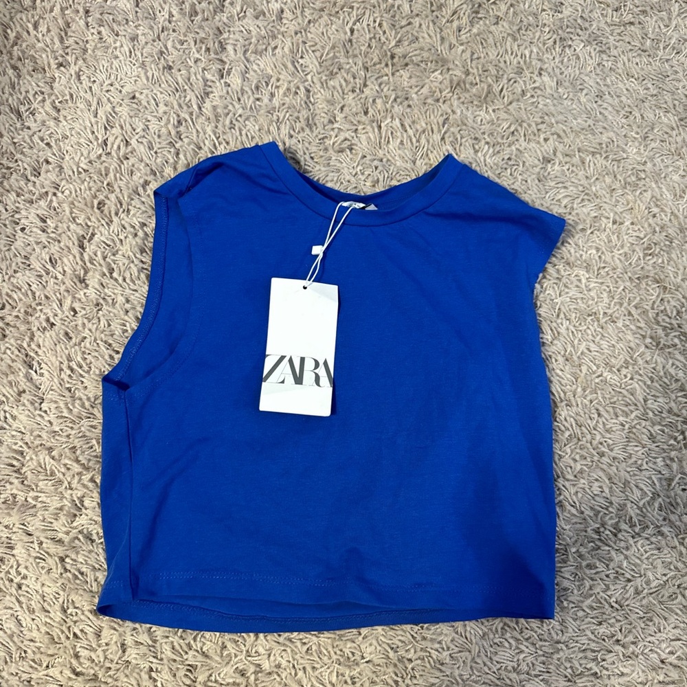 Blue Zara tank top